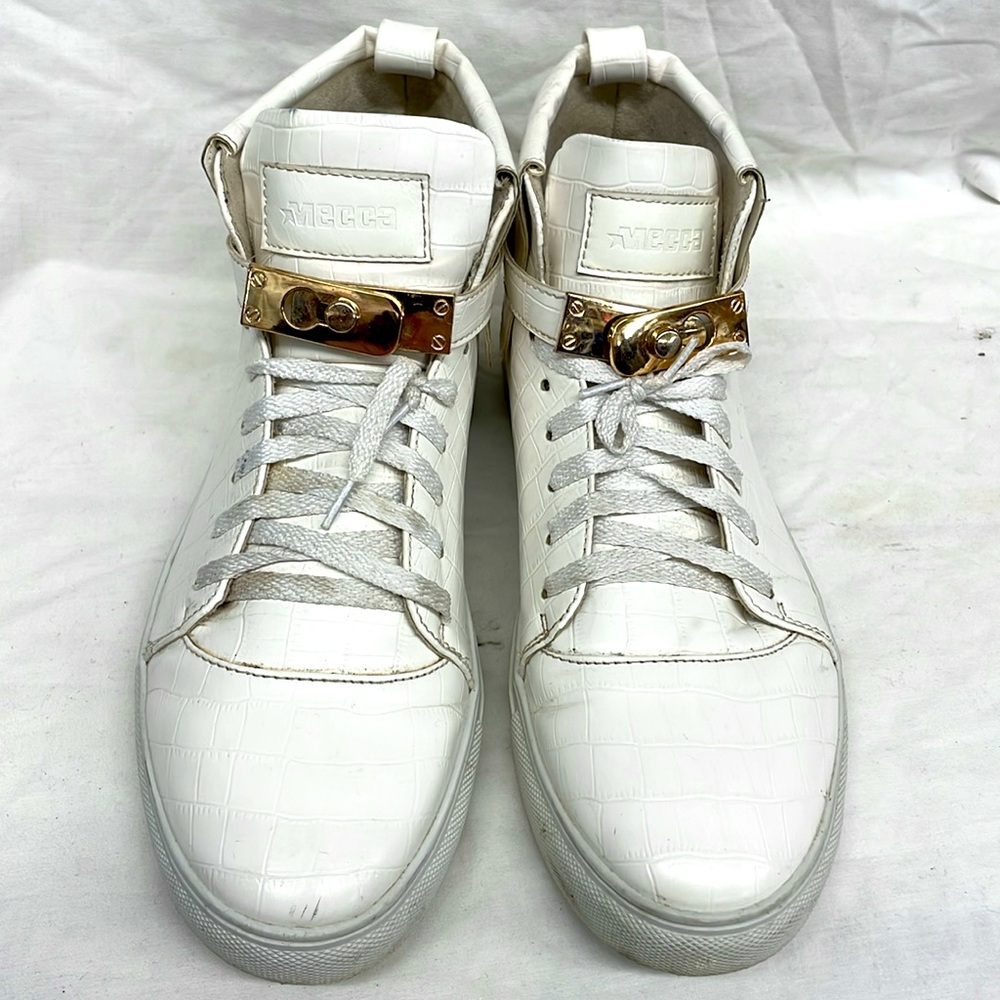 Mecca men prince high top sneakers men sz 8.5